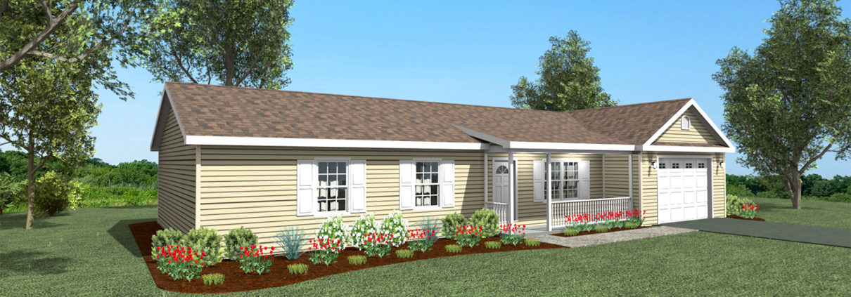 R103 Ranch Home Rendering