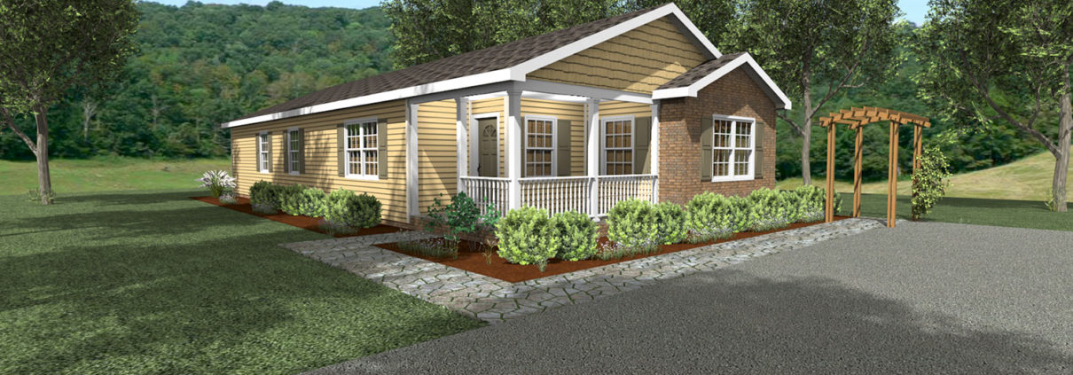 R105 Ranch Home Rendering